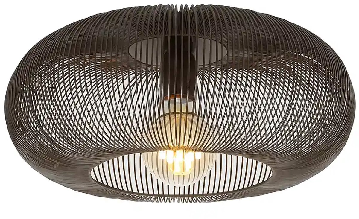 Plafondlamp Copper Twist Ø 43 cm zwart