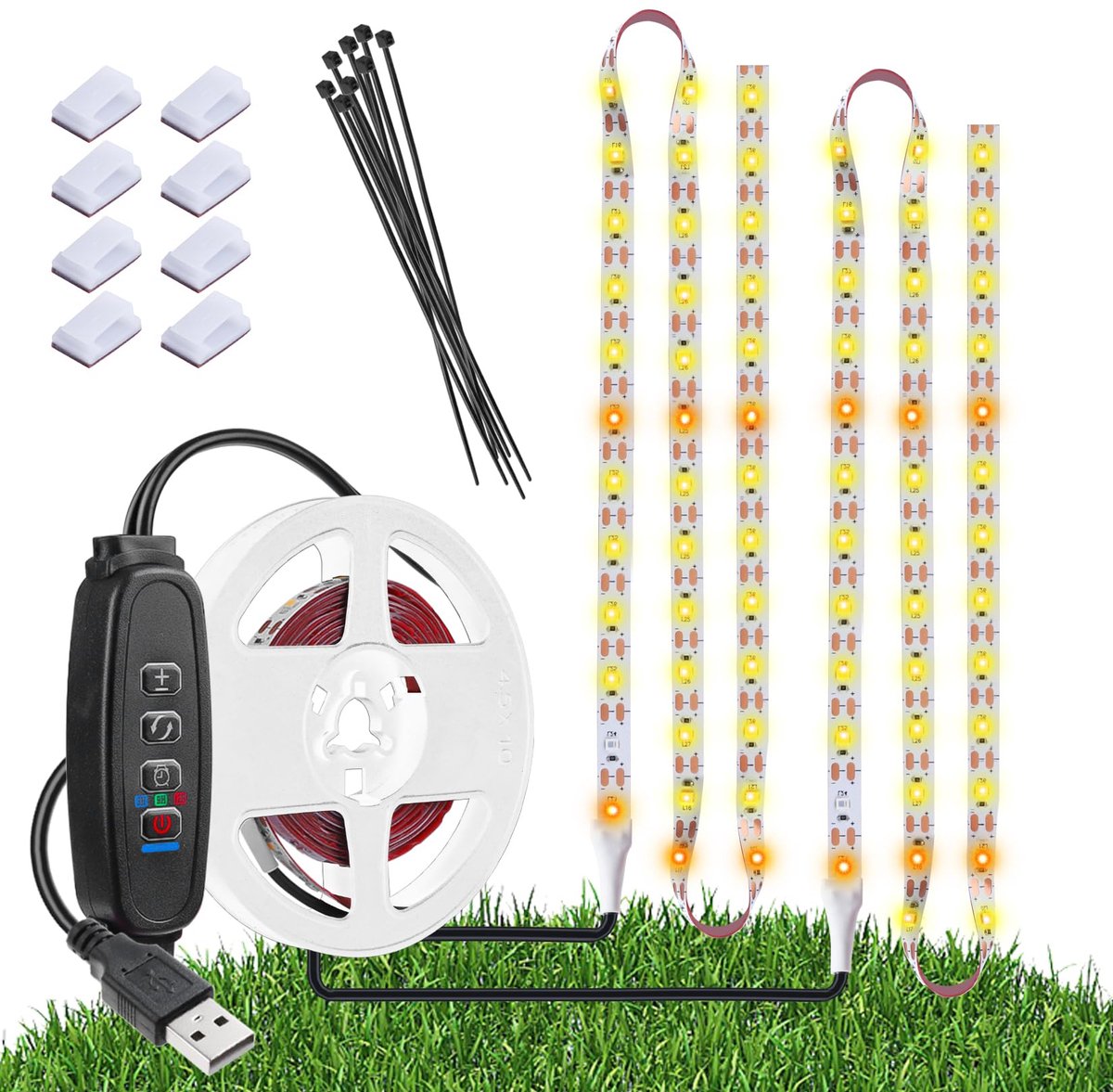 Unyqoos® Dimbare LED-groeilamp met volledig spectrum en auto
