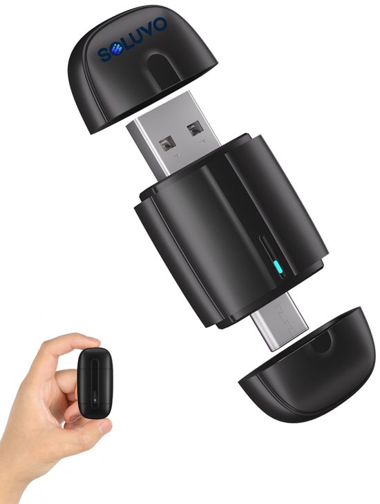 Soluvo | 2-in-1 Draadloze CarPlay & Android Auto Dongle – USB & USB-C ...