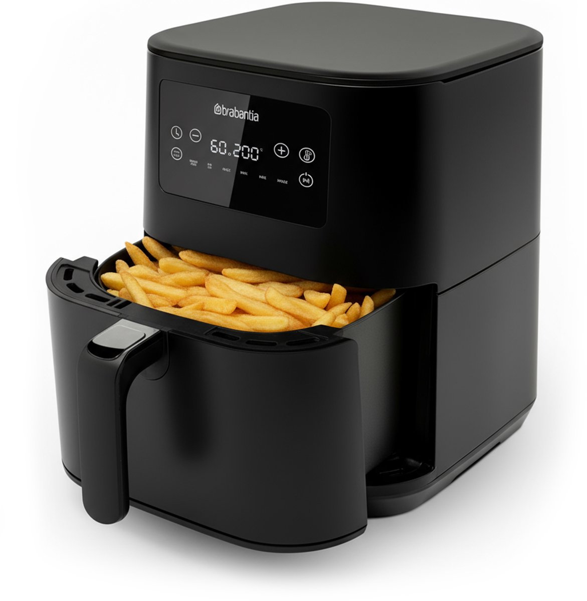 Brabantia Airfryer - 57 liter - 1700 Watt - Touchscreen - Antiaanbaklaag - 6 automatische programma's - BBEK1137