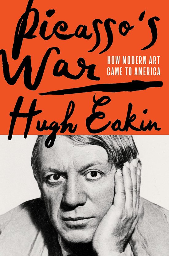 Couverture du livre 'Picasso's War' avec un portrait de Picasso et du texte en rouge et noir.