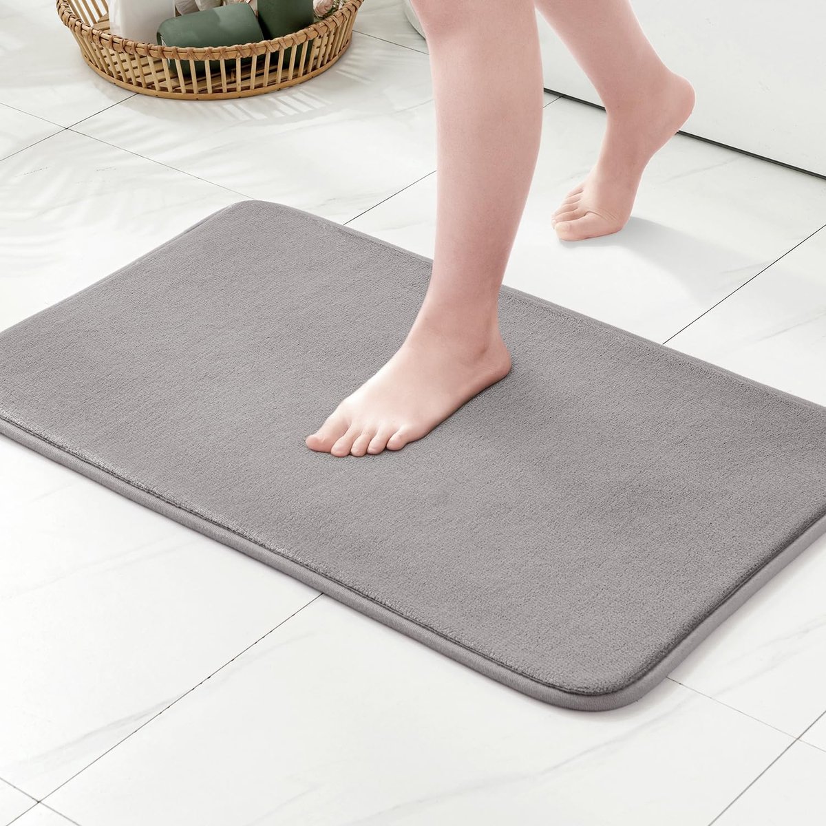 Azomor® Zachte en absorberende badmat met antislip voor badkamer en woonkamer