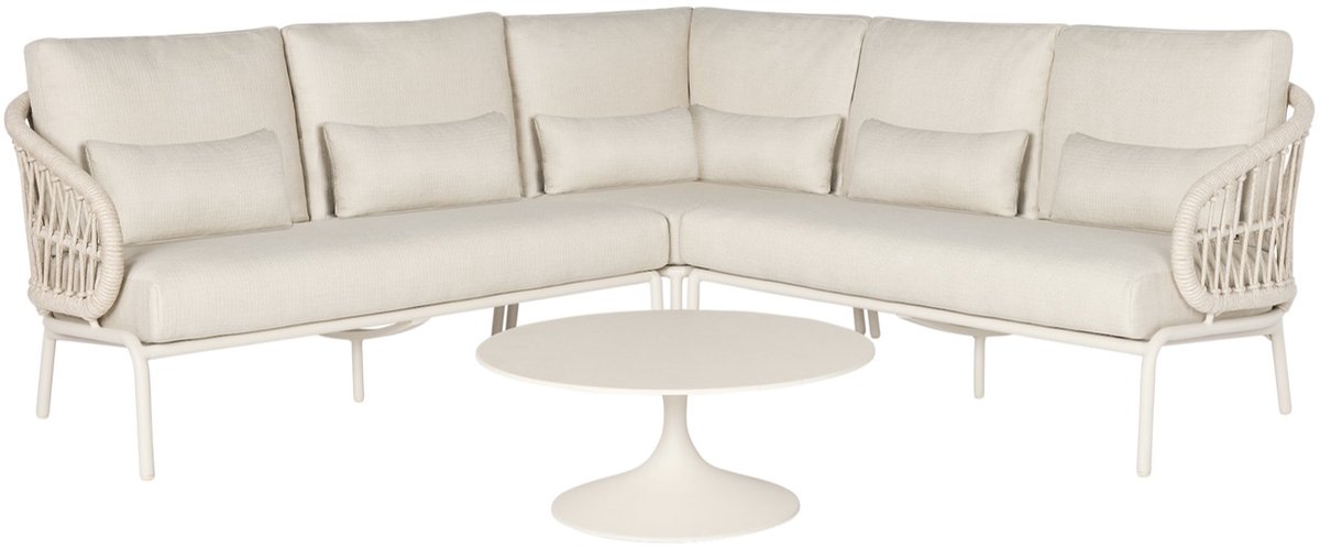 Suns Tosca hoek loungeset 4 delig camel sand rope