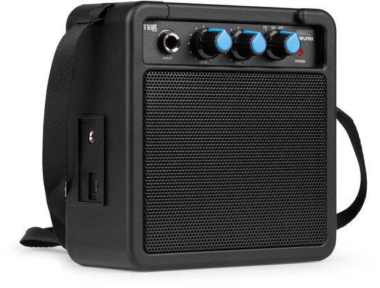 Gitaar versterker mini - MAX GIGKit versterker - Draagbaar model met accu - Voor kinderen - 10W