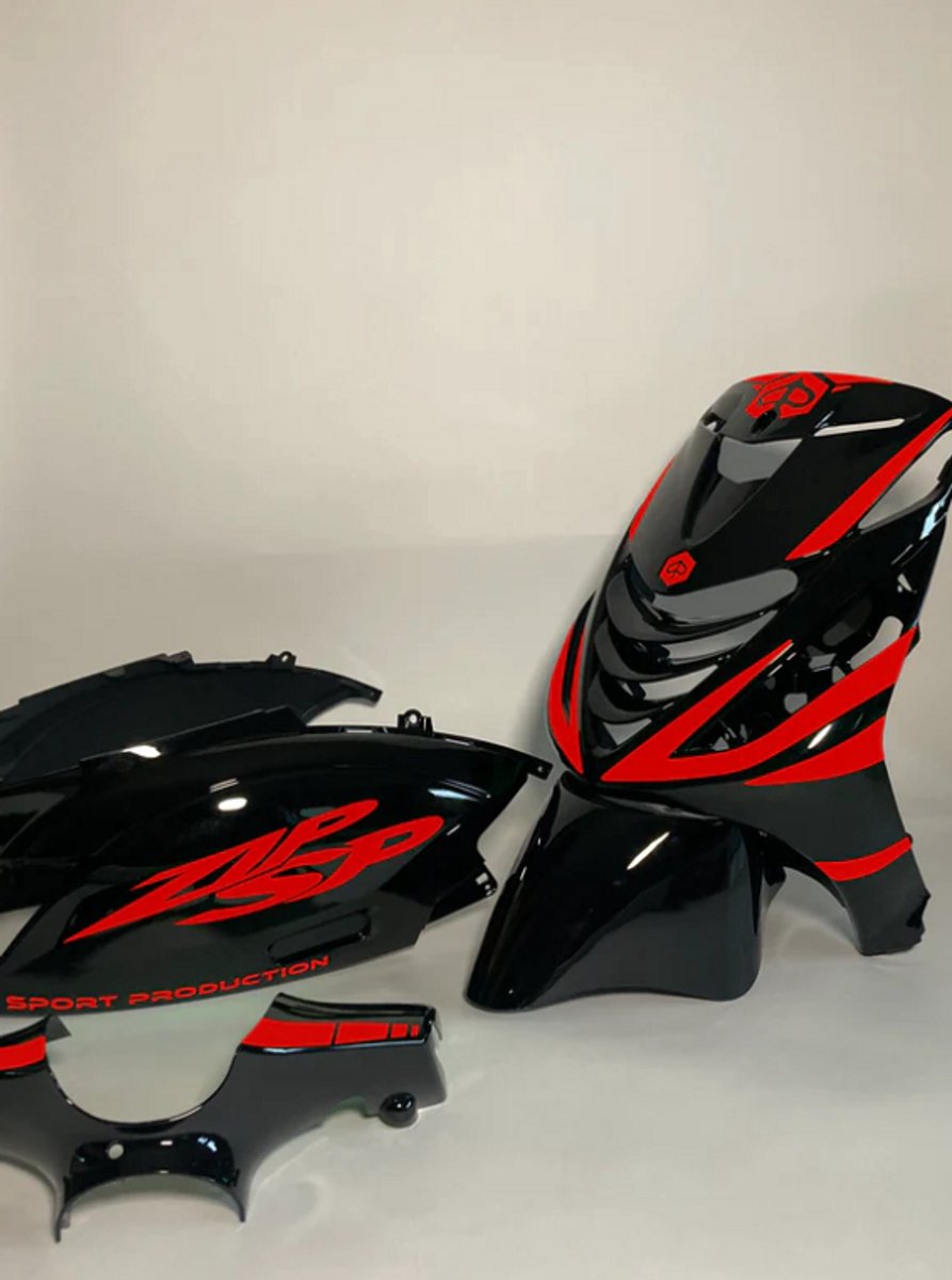 Piaggio Zip Stickerset - Sport Production - Rood