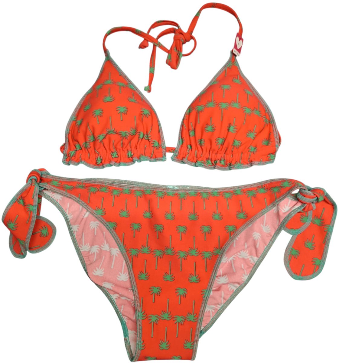 Bikini meisjes - Boobs en Bloomers - maat XS/ 152 - roze