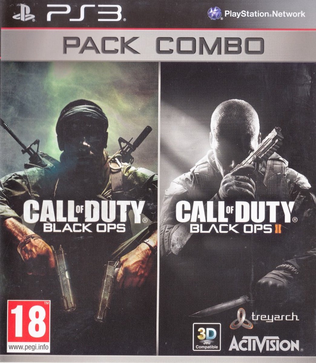Pack Combo Call of Duty Black Ops I & II - PS3 - FR