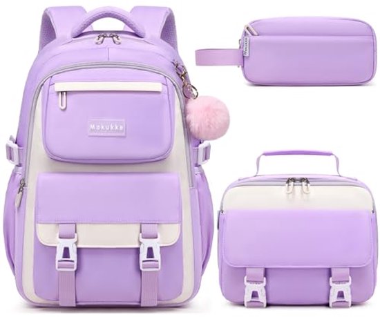 Amythe Schooltas meisjes rugzak kinderset, stijlvolle schoolrugzak voor Amythe Schooltas meisjes rugzak kinderset, stijlvolle schoolrugzak voor
