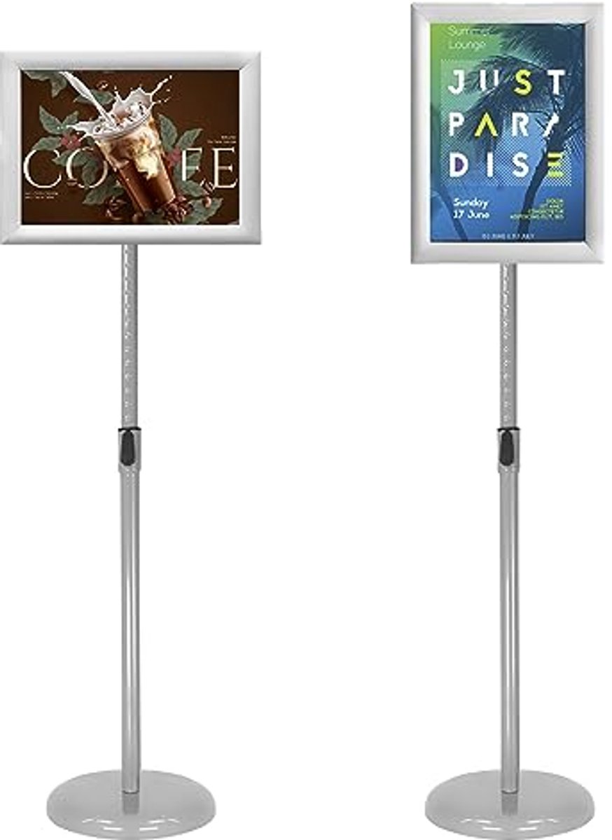Verstelbare posterstandaard voor effectieve reclame - 28 x 43 cm