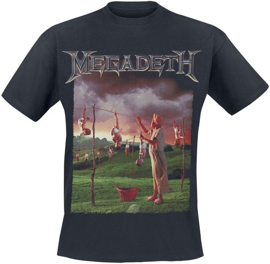Megadeth Youthanasia Original Cover Heren T-shirt - zwart - 3XL