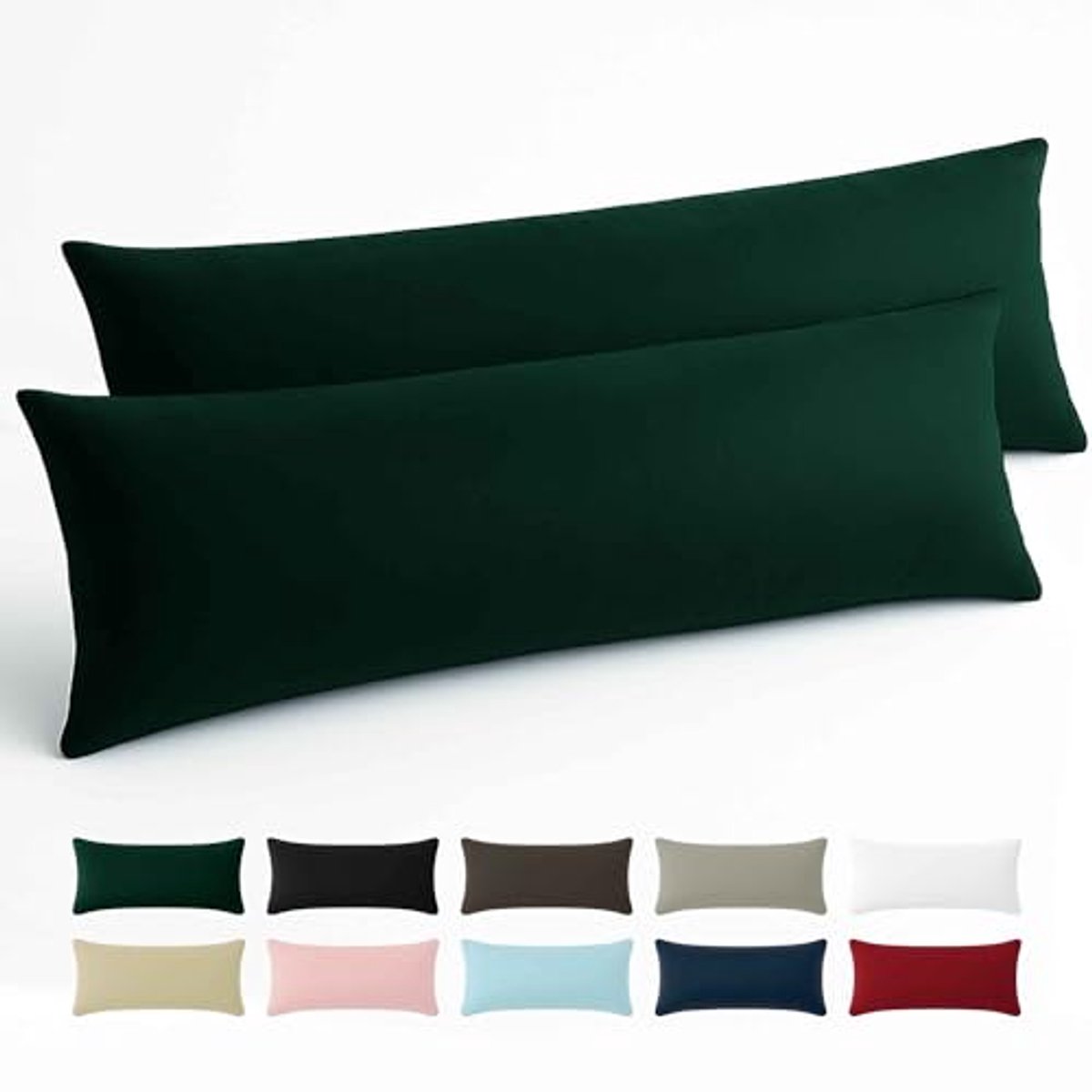 Kussen 40x145 cm - Versterkte Katoen - Set van 2 - Duurzaam en Comfortabel