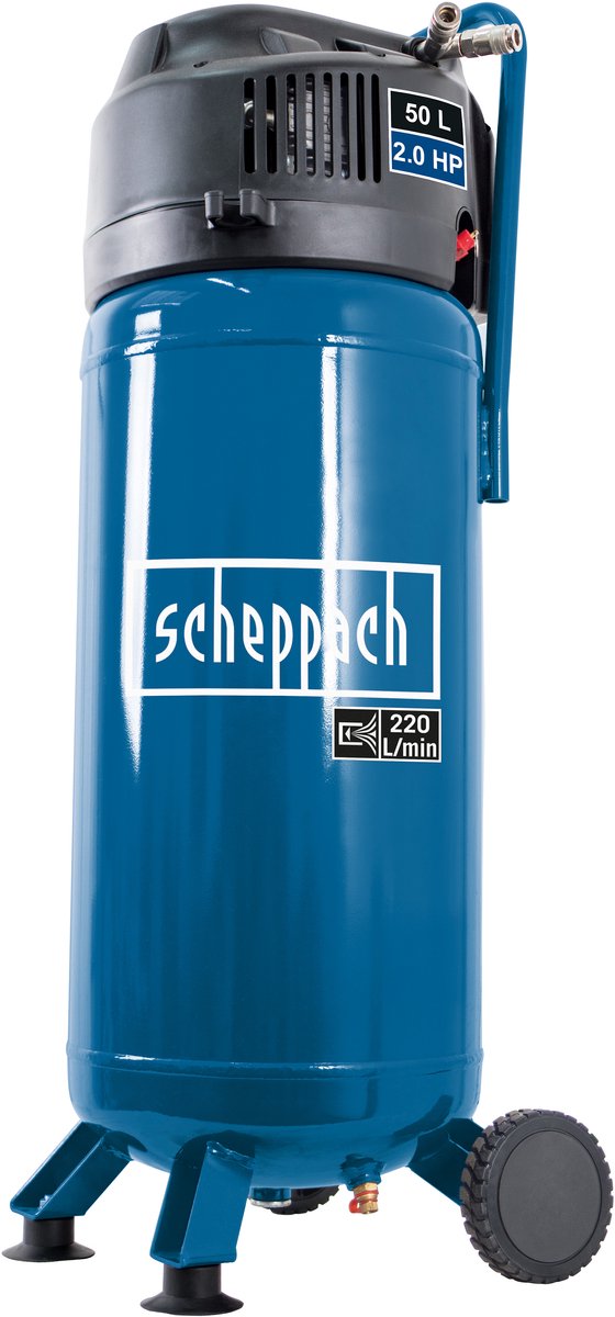 Scheppach Compressor HC51V - 10 bar - 50L - 1500W - Olievrije compressor - 2pk