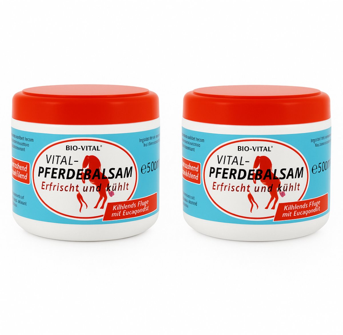 Paardenbalsem - 2x 500ml - koelt - ontspant en bevorderd de bloedsomloop