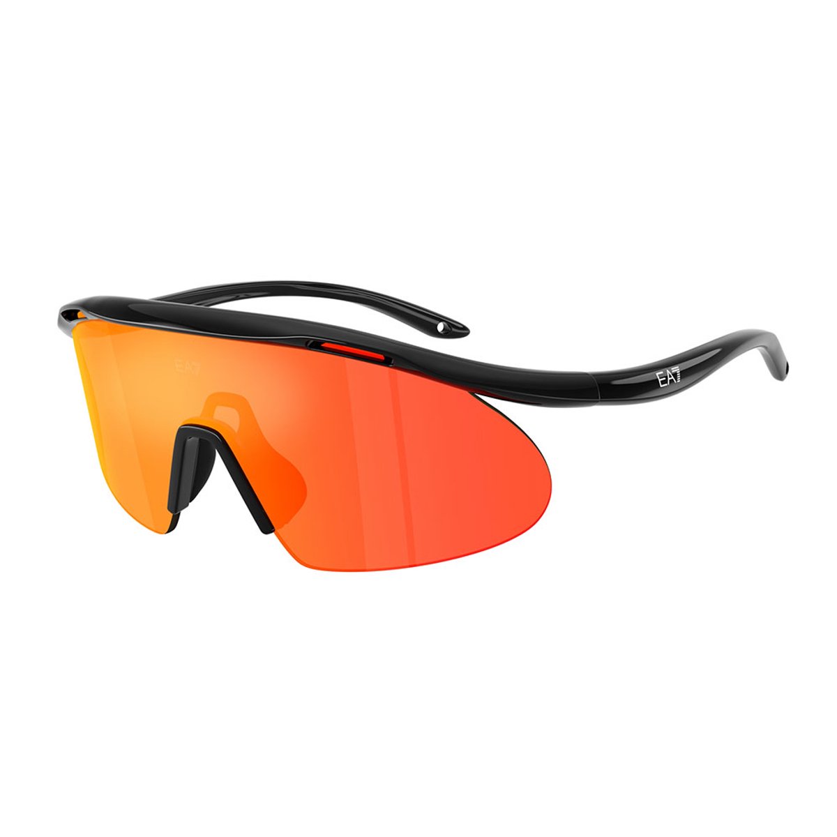 Ea7 Luxottica 0q74008 Zonnebril Oranje Dark Brown Mirror Tangerine/CAT2 Man,Vrouw