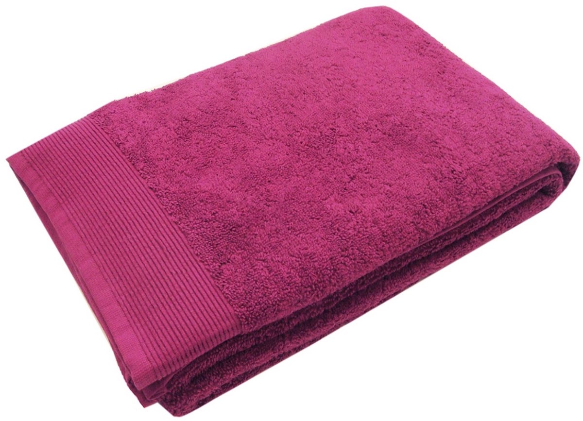 Blanc des Vosges Luxe Badlaken Uni - cyclamen - 70x140 cm - 100% microkatoen - 600 g/m²