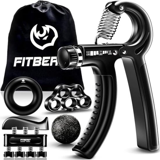 NORDIVAR® - Premium Handtrainer met Instelbare Weerstand en Geïntegreerde Telfunctie... | bol