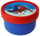 Mepal fruitbox Campus - 300 ml - Inclusief fruitvorkje - Sluit goed af - Snackdoosje - Spiderman