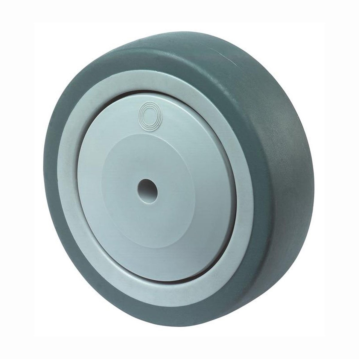 BS zwenkwielen rubber grijs kogellager Ø 125 mm 100 kg - A85.125