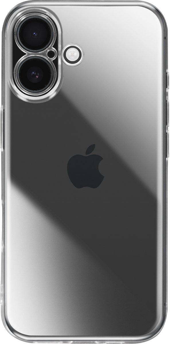 Avizar Hoesje Geschikt voor Apple iPhone 17 van robuust zacht siliconen, Transparant