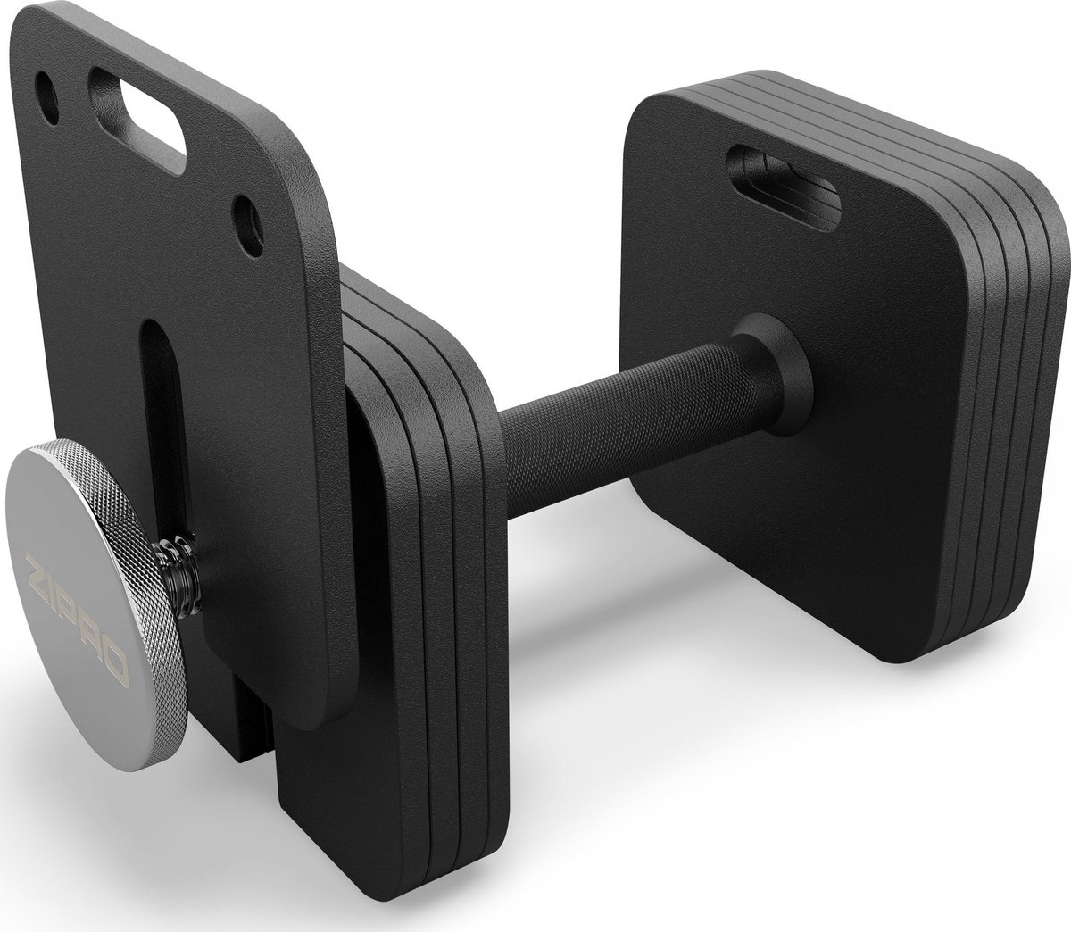 ZIPRO SQUARE 24kg - Verstelbare Dumbbell Staal - Snel Gewichtswisselsysteem - Vierkant - Home Gym Halter – foto 3