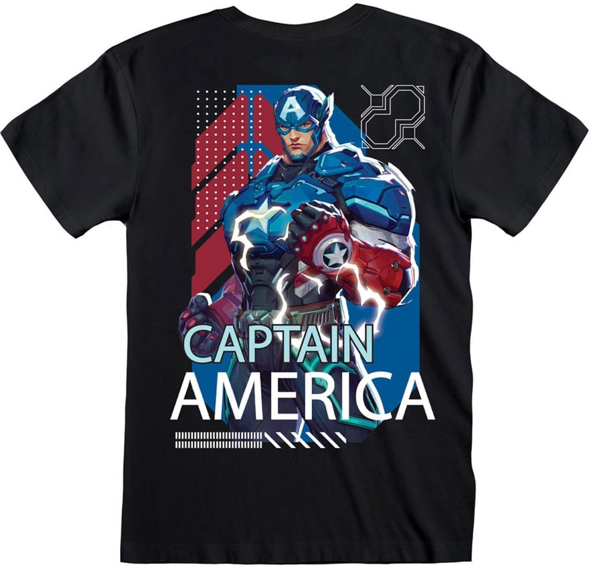 Heroes Inc Marvel Rivals T-Shirt Captain America Size M T-shirts