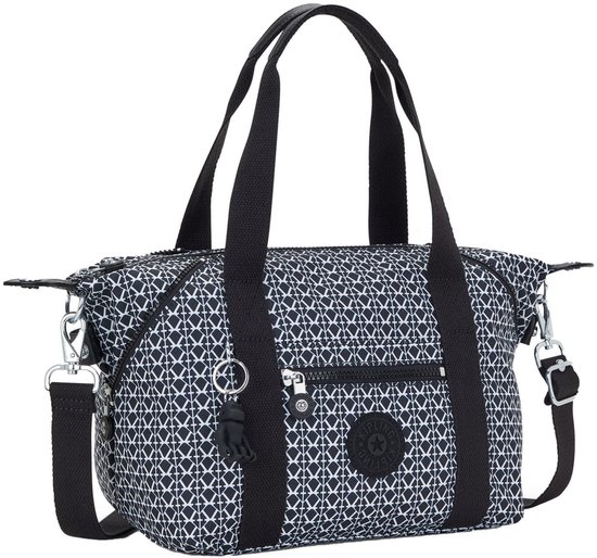 kipling sac à main sac à épaule bandoulière Basic Print Art Mini Handbag Signature Print bleu marine