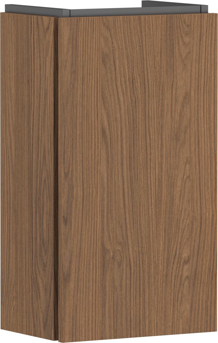hansgrohe Xilesa E - Badmeubel - 340/240mm maat - Voor fontein - Links scharnier - Cashmere Oak
