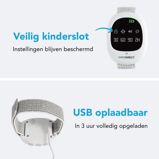 Draadloos bedplaswekker zindelijkheidstraininghorloge met polsband voor kinderen ouderenzorg 40M effectief kopen vanaf een prijs van 16