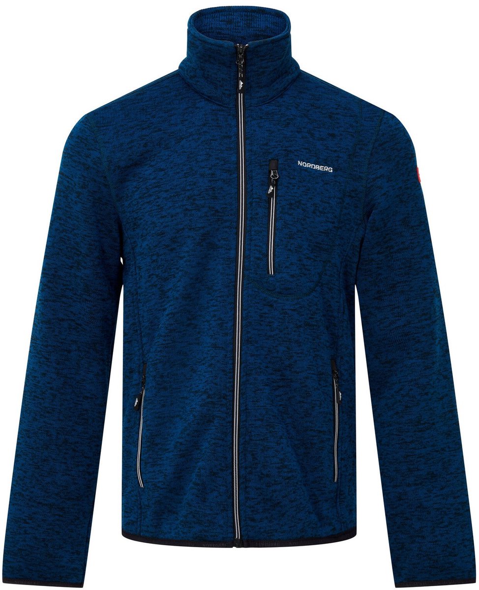 Nordberg Benjamin Fleece Vest Heren Petrol melange Blauw