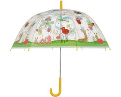 Esschert Design Paraplu voor kinderen - transparant - insecten thema - Dia 70 cm - automatisch