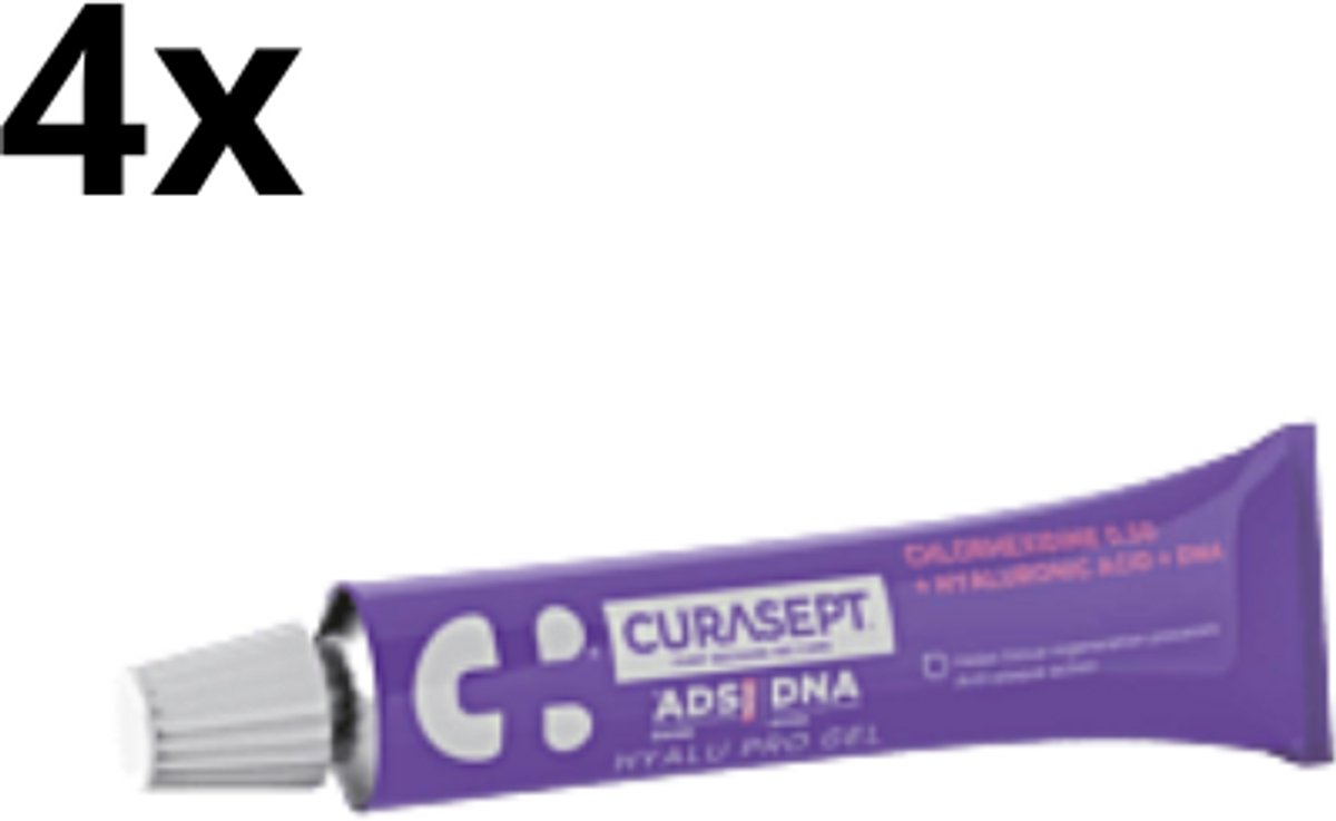 Curasept ADS DNA 350 Hyalu Pro Gel 0,5% CHX - 4 x 30 ml - Voordeelverpakking