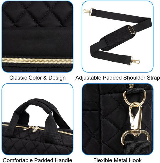 1 x Sac pour ordinateur portable léger, simple et de couleur unie, sac pour ordinateur portable pour les voyages d'affaires, sac pour ordinateur portable pour les employés de bureau et les travailleurs à domicile