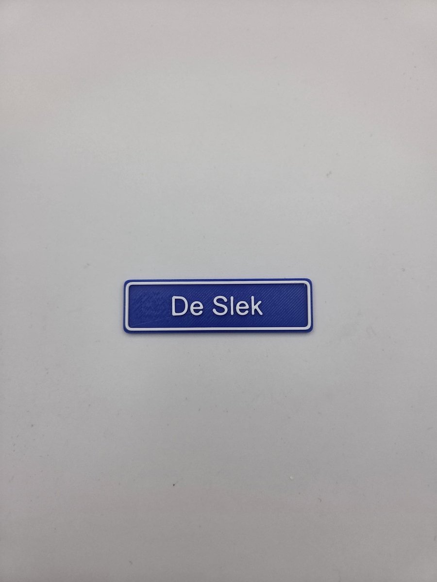 3D plaatsnaam speldje De Slek