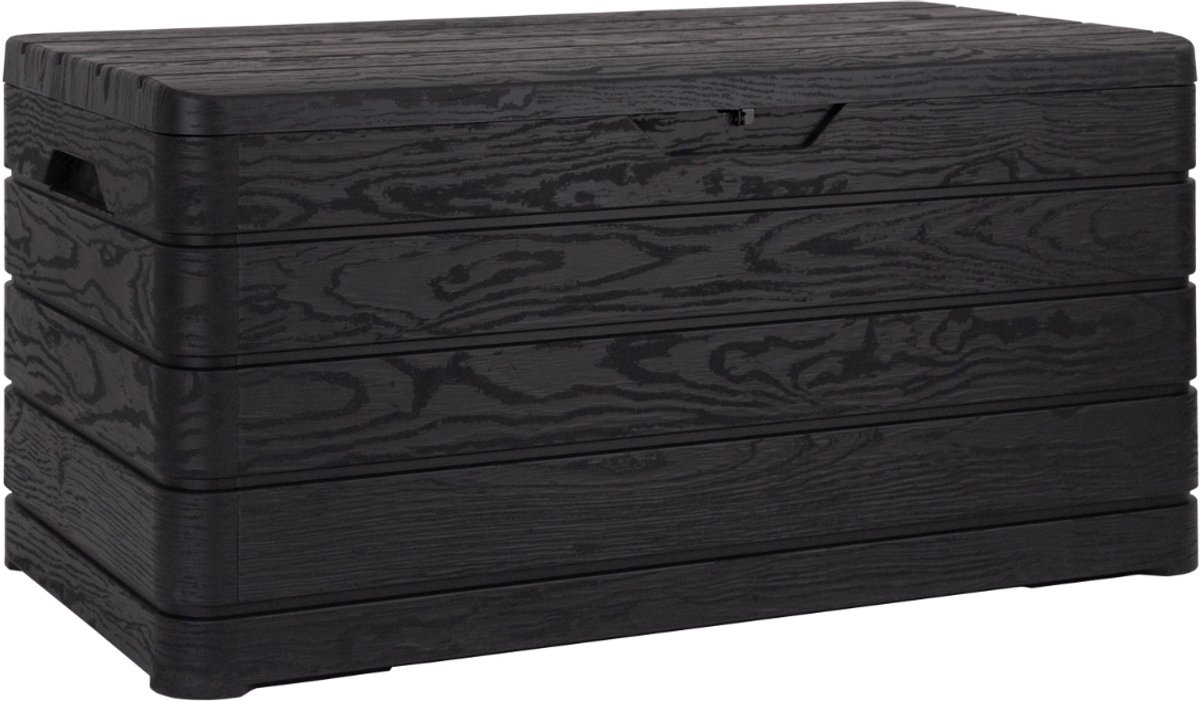 Toomax Dolomiti coffre à coussins - 500L - anthracite foncé - aspect bois