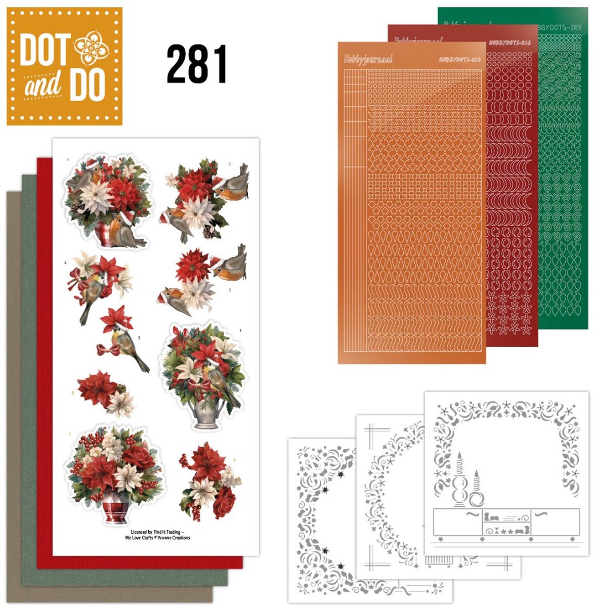 Dot and Do 281 - Yvonne Creations - Floral Christmas