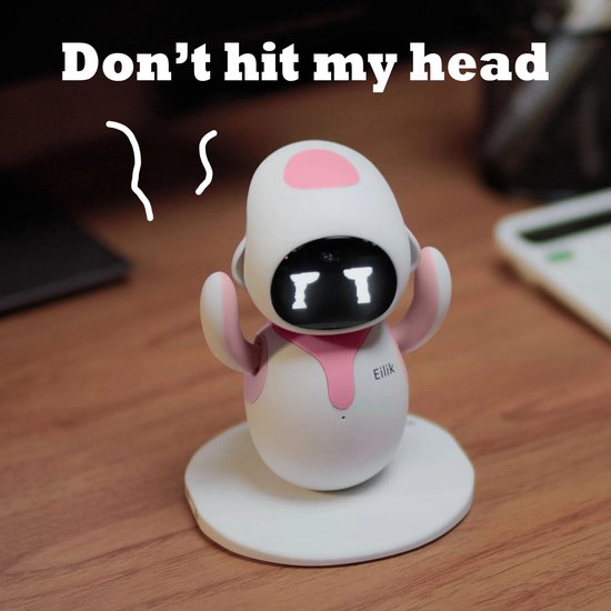 ENERGIZE LAB Eiliko Pink - Portable Eilik Robot with AI, Fun Electronic