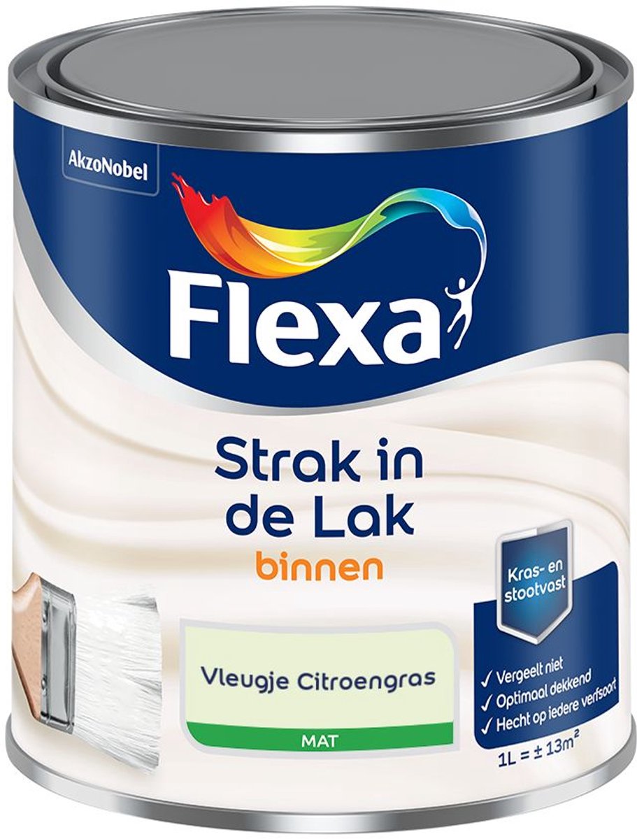 Flexa - Strak in de Lak Binnenlak Mat - Vleugje Citroengras - Mengverf - 1 L