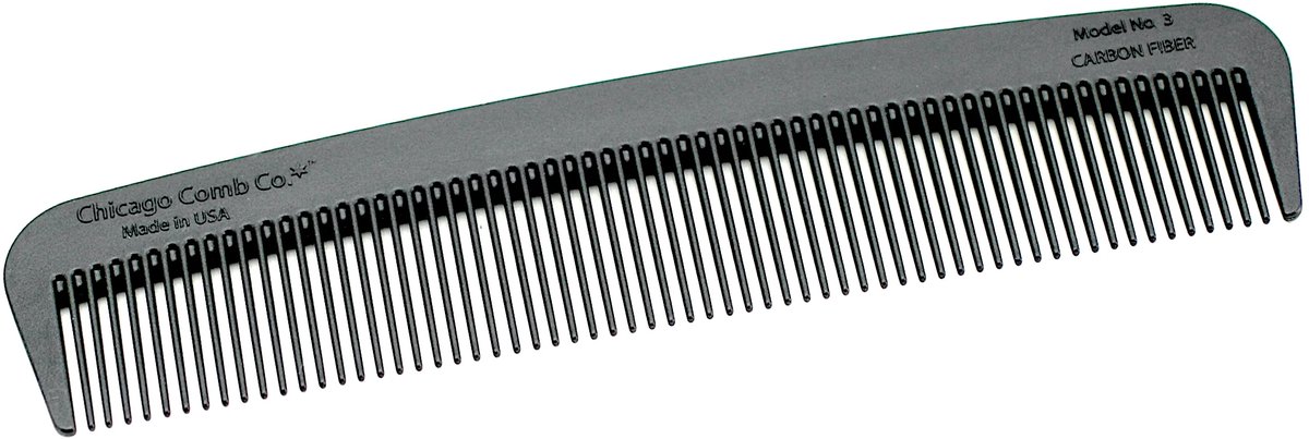 Chicago Comb Co. - Model No. 3 Carbon Fiber