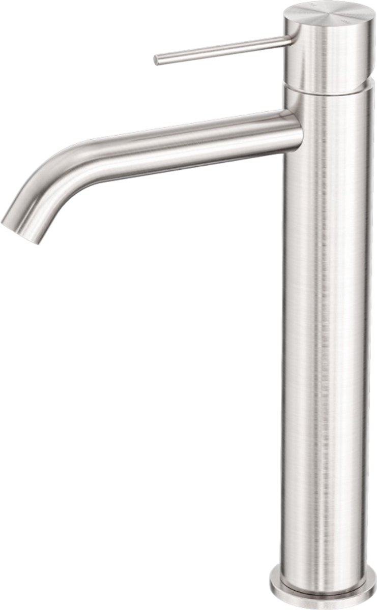 Owen & Finch Wastafelmengkraan 1-Gats Hoog Model Geborsteld Nikkel | Brushed Nickel | RVS