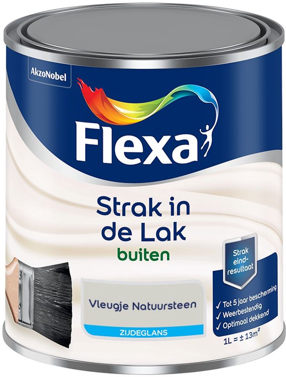 Flexa - Strak in de Lak Buitenlak Zijdeglans - Vleugje Natuursteen - Mengverf - 1 L