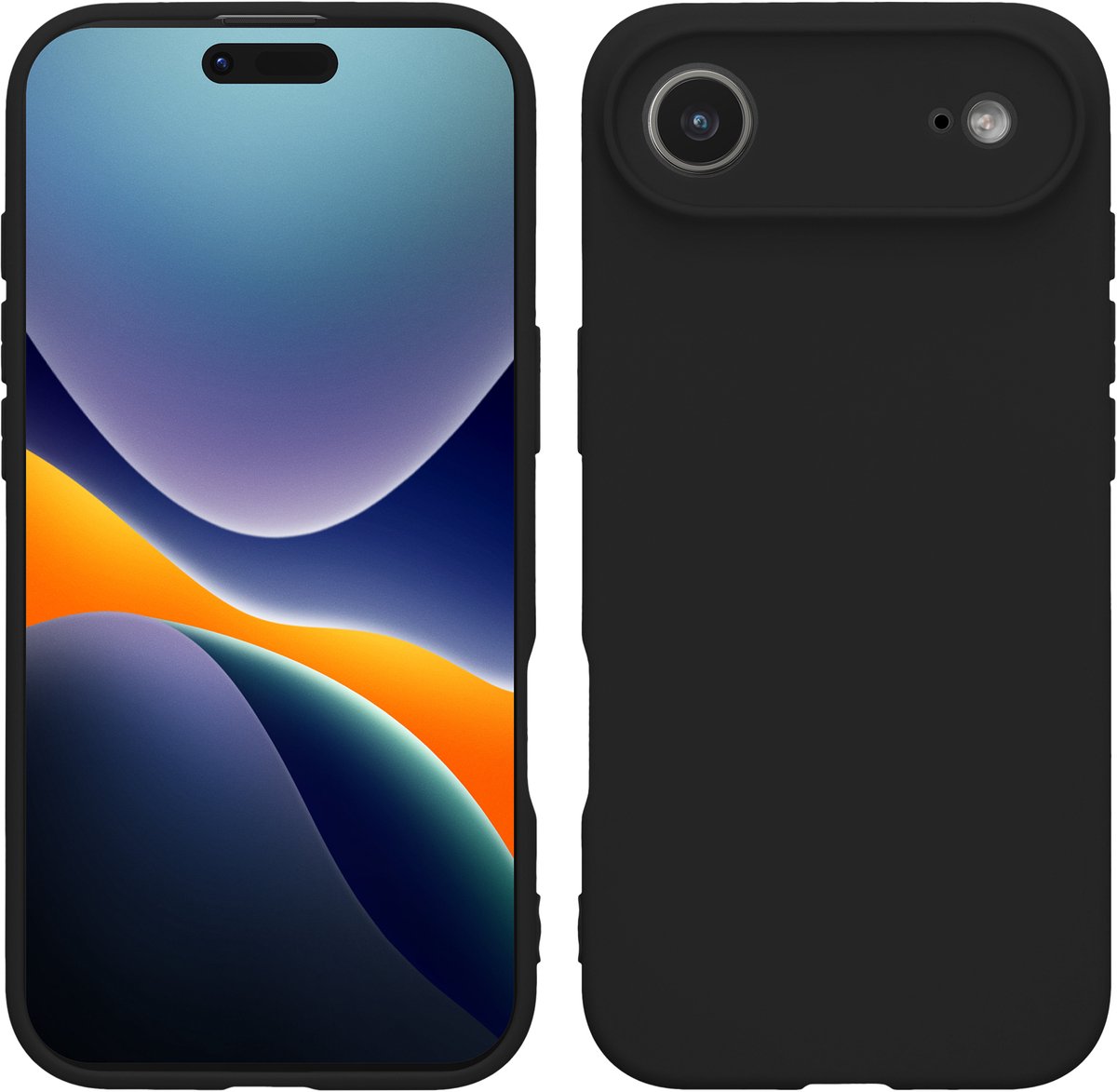 kwmobile telefoonhoesje geschikt voor Apple iPhone Air - Hoesje voor smartphone - Back cover in mat zwart