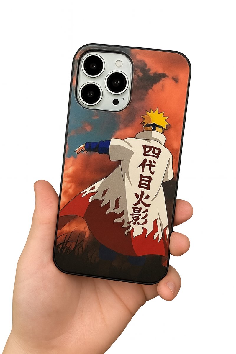 Anime Merchandise Telefoonhoesje – Stijlvolle Japanse Anime & Manga Smartphone Hoes – TPU Shockproof Hoesje met Uniek Design – Anti-Kras & Valbescherming – Perfect Cadeau voor Otaku & Weeb Fans - Naruto Minato Namikaze - Apple Iphone 12