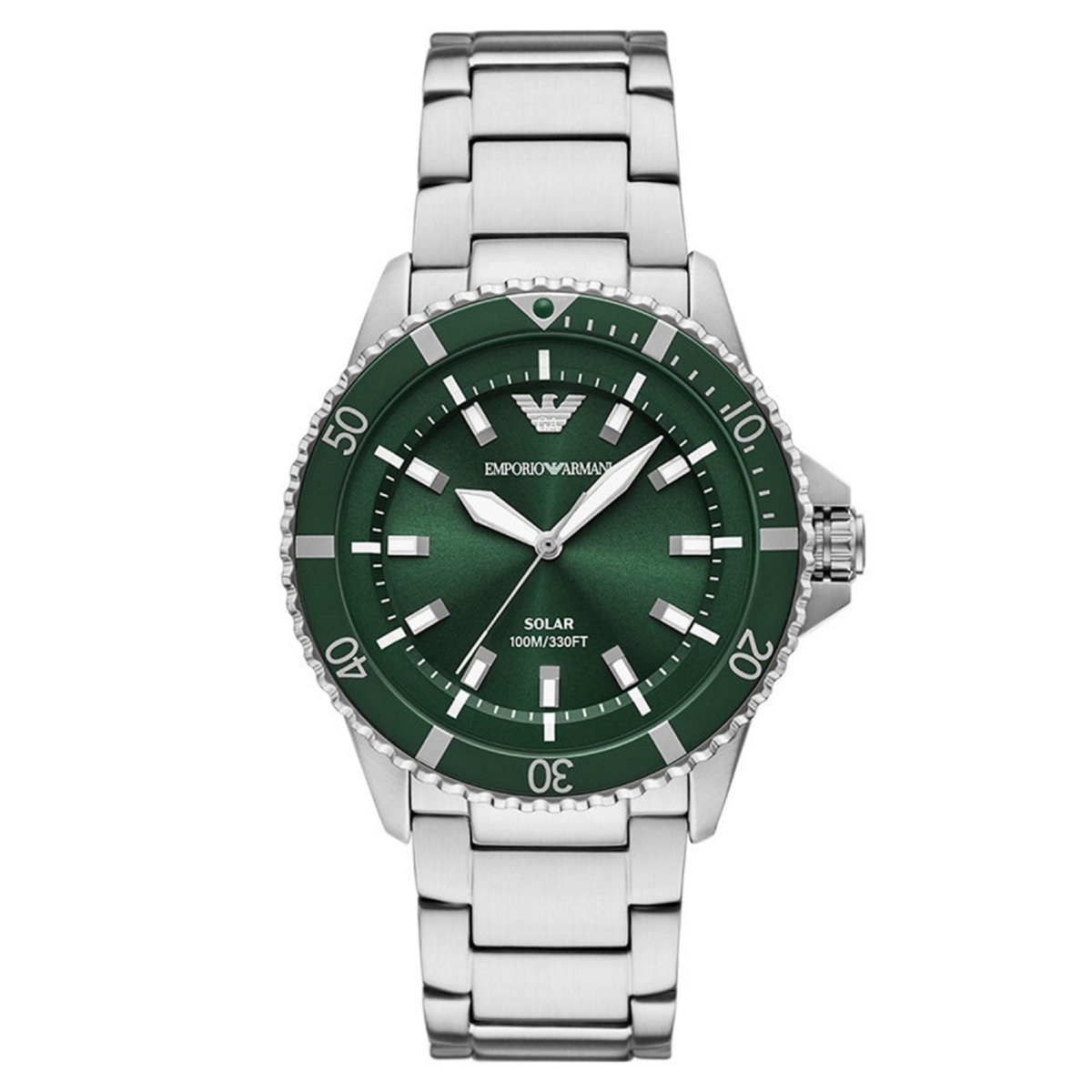 Emporio Armani World Explorer AR11698 Horloge - Staal - Zilverkleurig - Ø 43 mm