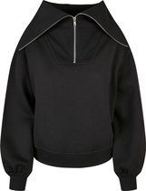 Urban Classics Pull/pull - S- Oversized High Neck Troyer Zwart