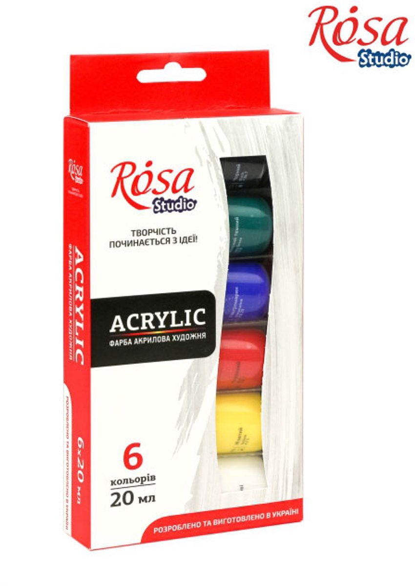 Rosa Studio Acrylverf Set 6x20ml