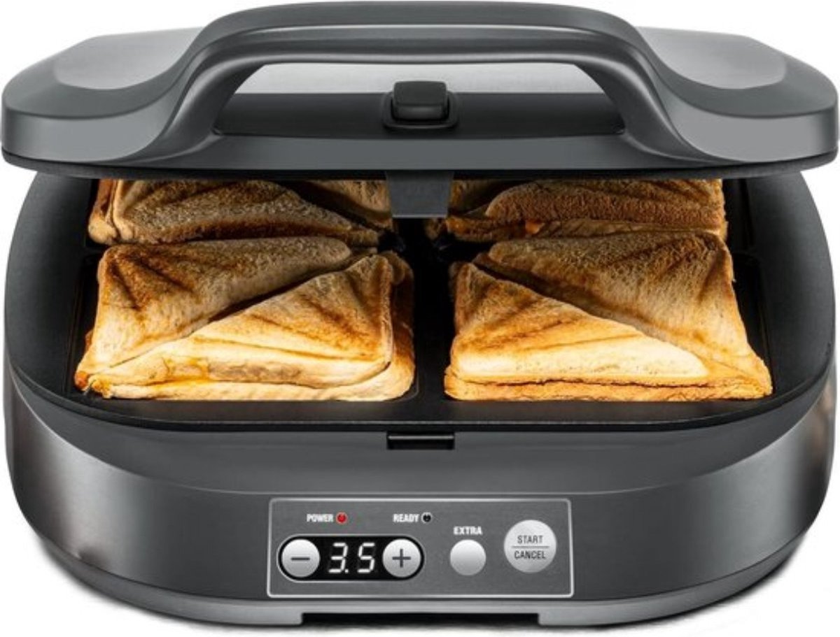 QPFO® Croque Monsieur Toestel – 3-in-1 Grill Apparaat – Tosti- & Paninimaker – Multifunctionele Sandwich Maker
