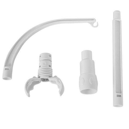 Peysaitr - Babybed mobiel houder - Bed Bell Holder - ABS plastic standaard - draaibaar en verstelbaar - voor babykamer decoratie en speelgoed - wit - 58x24cm - 1 stuk van Merkloos — afbeelding 4