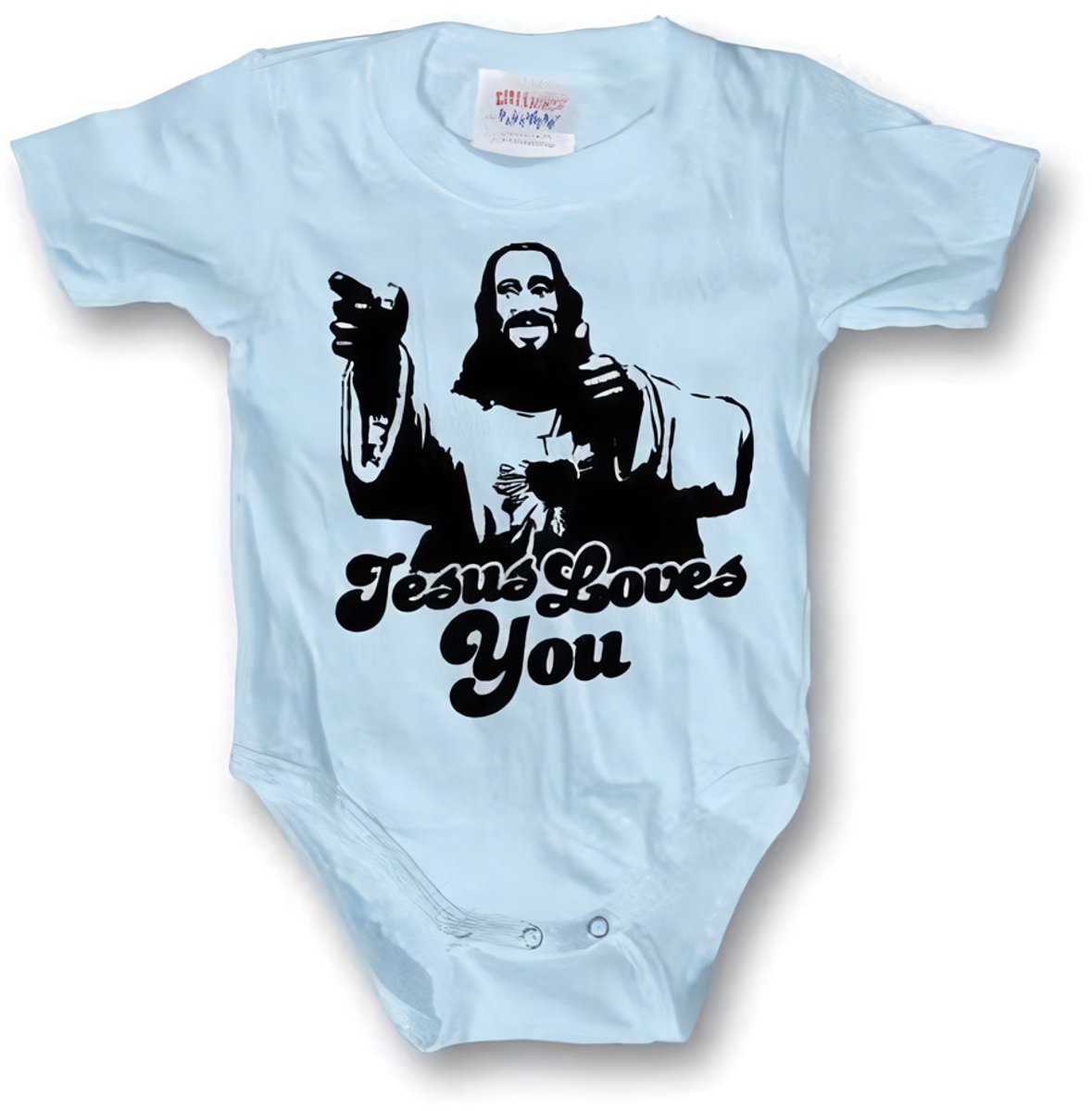 Hybris Kinder Jesus Loves You Body SH-13-10664-Poly Skyblue-12-18Monate