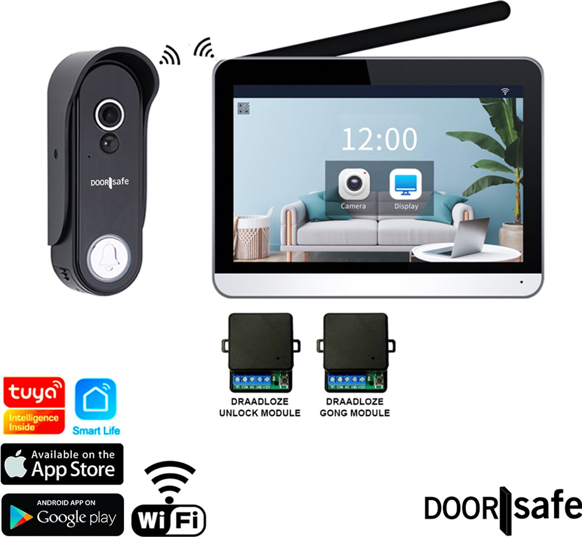 Doorsafe 4655 PRO + WIFI & APP - HD draadloze internet - Doorsafe - €289,00