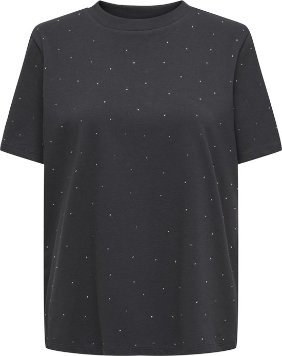 T-shirt femme Only coupe classique Zwart L col rond Adultes